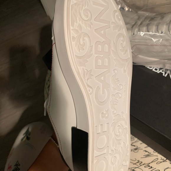 Dolce & Gabbana white Nappa Portofino sneakers - Picture 5 of 6